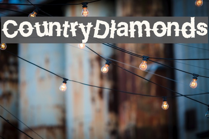 CountryDiamonds Font examples