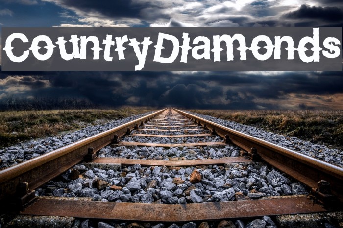 CountryDiamonds Font examples