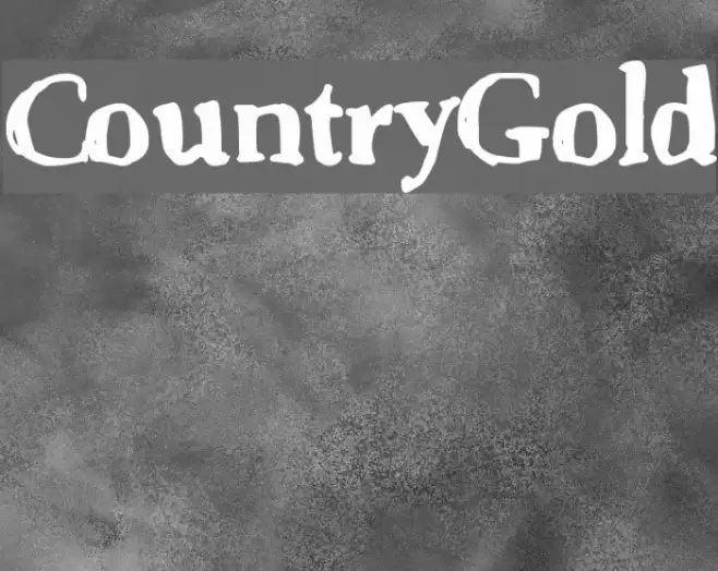 CountryGold Font examples