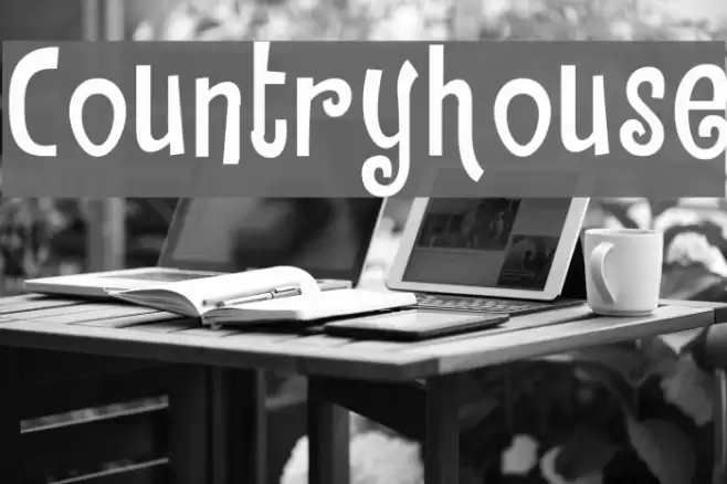 Countryhouse Font examples
