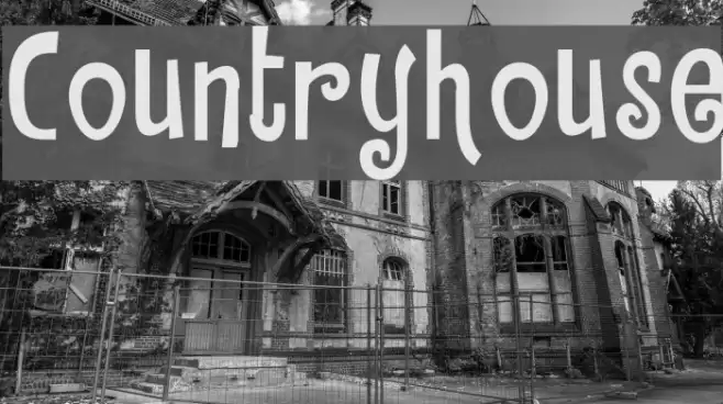 Countryhouse Font examples