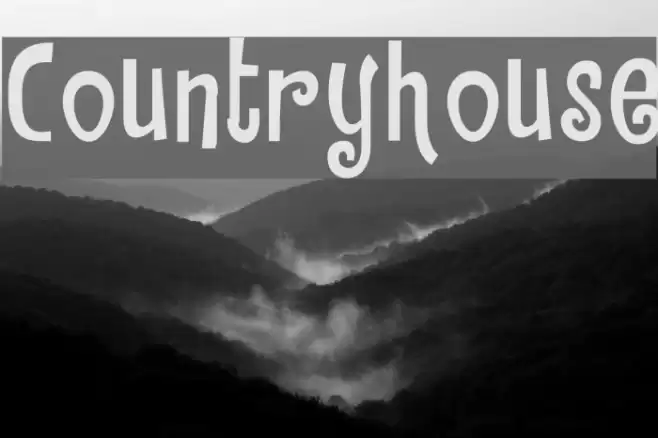 Countryhouse Font examples