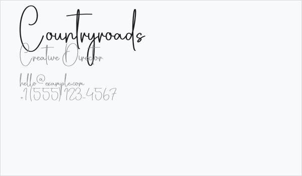 Countryroads Business Card