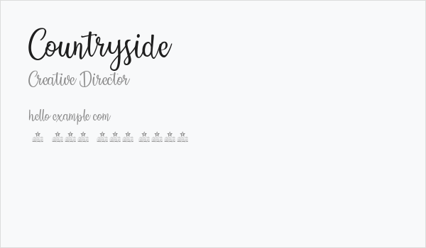 Countryside Business Card