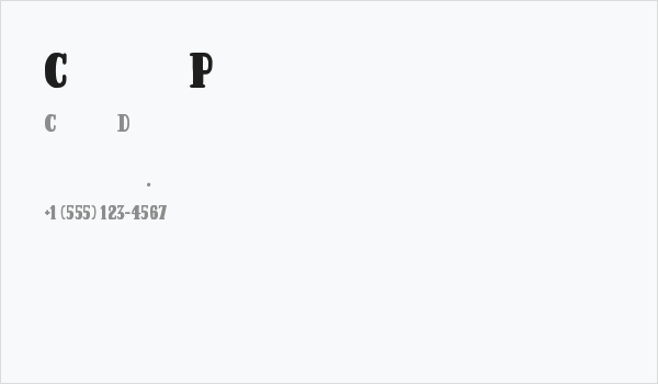 Coup de Poker Business Card