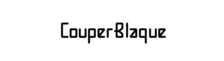 CouperBlaque  Free Fonts Download