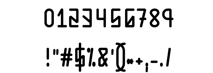 CouperBlaque Font OTHER CHARS