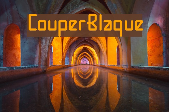 CouperBlaque Font examples