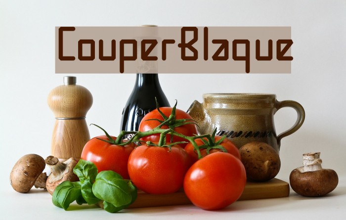 CouperBlaque Font examples