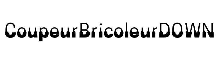 Coupeur Bricoleur DOWN  免费字体下载