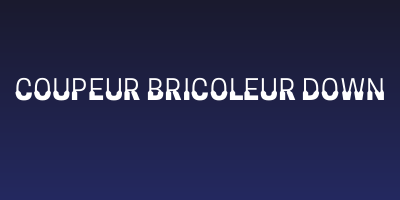 Coupeur Bricoleur DOWN Social Header