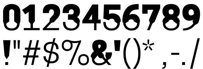 Coupeur Bricoleur UP Font OTHER CHARS