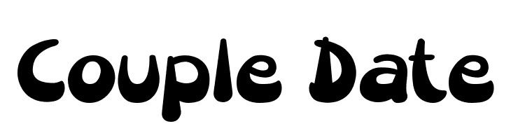 Couple Date  Free Fonts Download