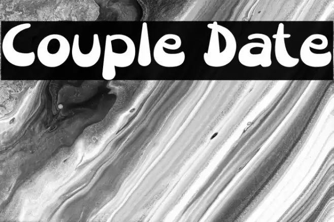 Couple Date Font examples