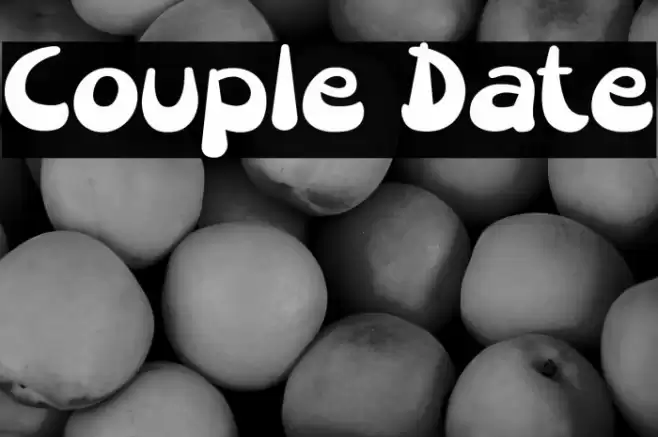 Couple Date Font examples