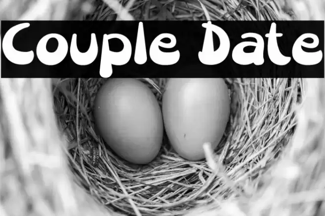 Couple Date Font examples