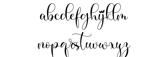 Couple Goals Font LOWERCASE