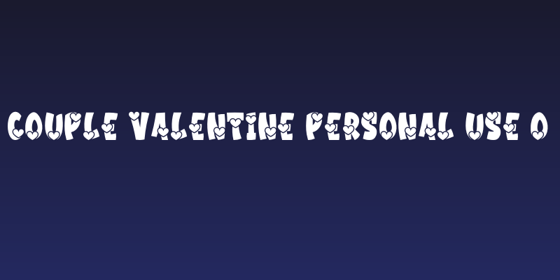 Couple Valentine PERSONAL USE O Social Header