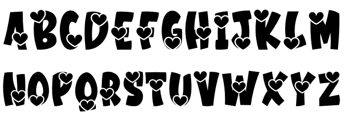 Couple Valentine PERSONAL USE O Font LOWERCASE