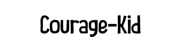 Courage-Kid  Скачать бесплатные шрифты