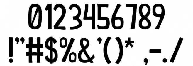 Courage-Kid Font OTHER CHARS