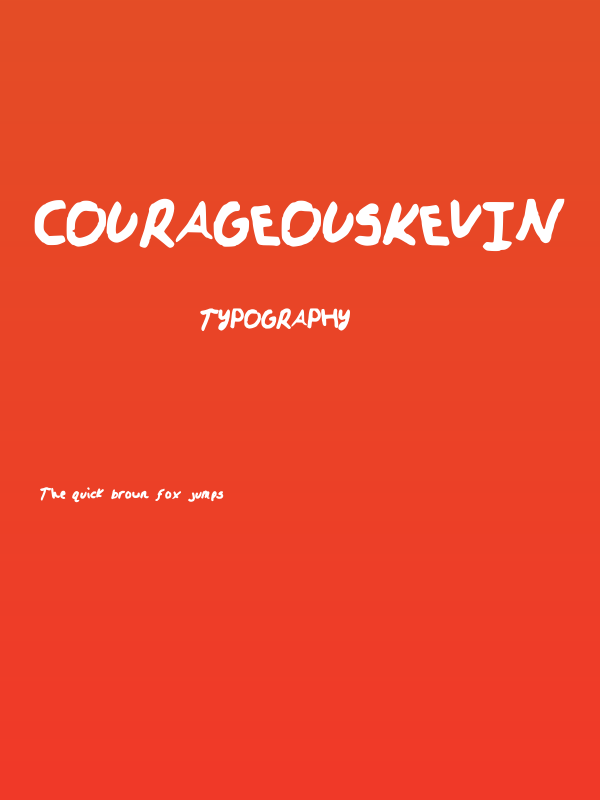CourageousKevin Poster