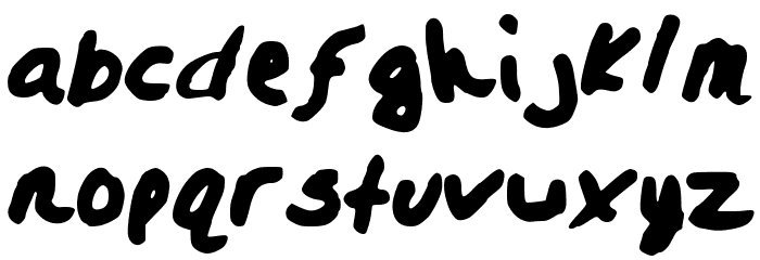 CourageousKevin Font LOWERCASE