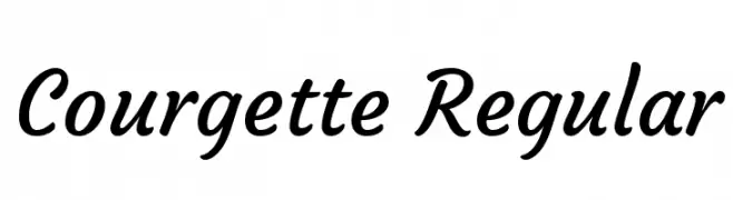 Courgette Regular  Free Fonts Download