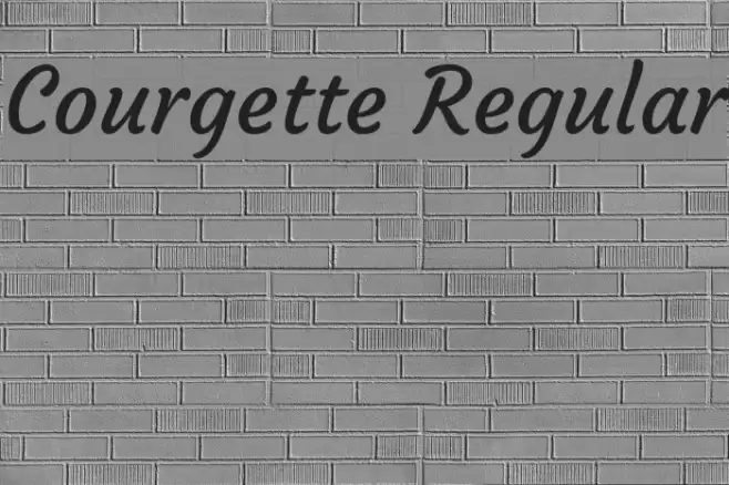 Courgette Regular Font examples