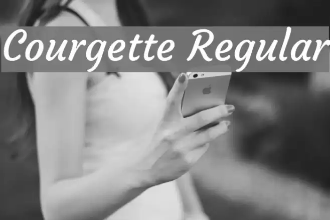 Courgette Regular Font examples