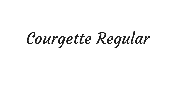 Courgette Regular Logo