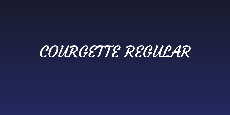 Courgette Regular Social Header