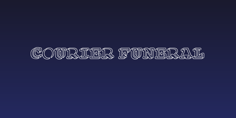 Courier Funeral Social Header