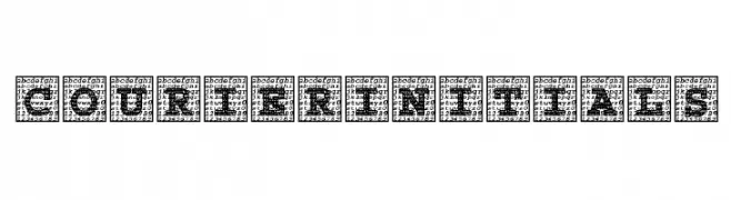 Courier Initials  Frei Schriftart Herunterladen