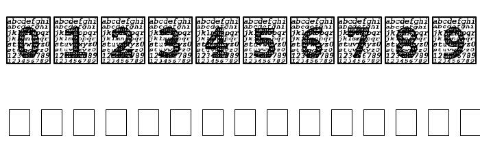 Courier Initials Font OTHER CHARS
