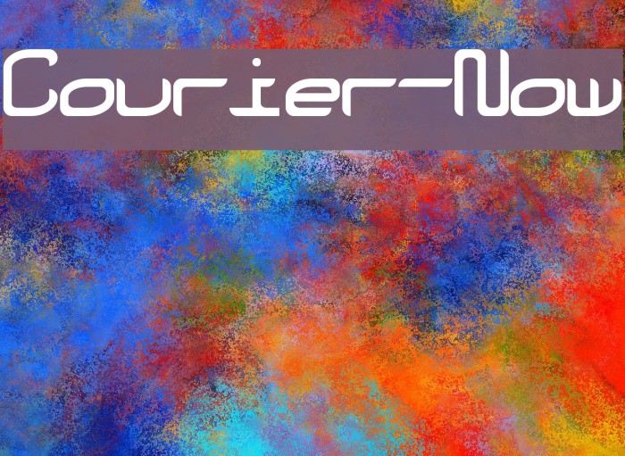 Courier-Now Font examples