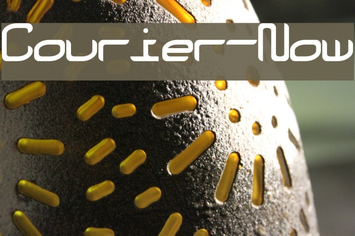 Courier-Now Font examples