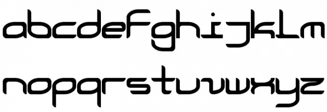 Courier-Now Font LOWERCASE