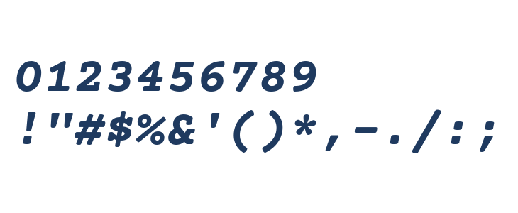 Courier Prime Bold Italic Other Characters
