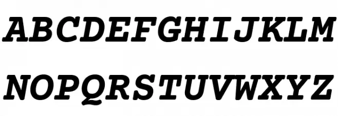 Courier Prime Bold Italic Schriftart Groß