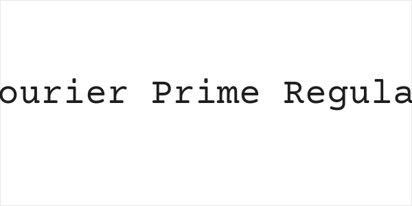 Courier Prime Regular Logo