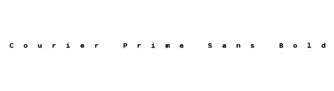 Courier Prime Sans Bold  font caratteri gratis