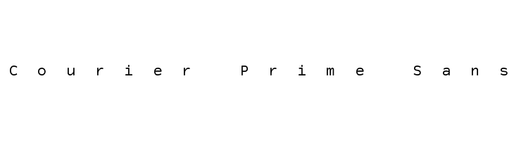 Courier Prime Sans  Free Fonts Download