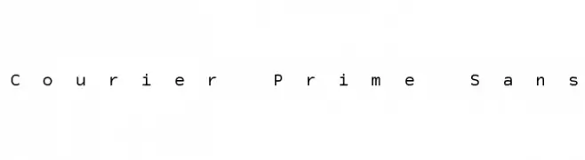 Courier Prime Sans  font caratteri gratis