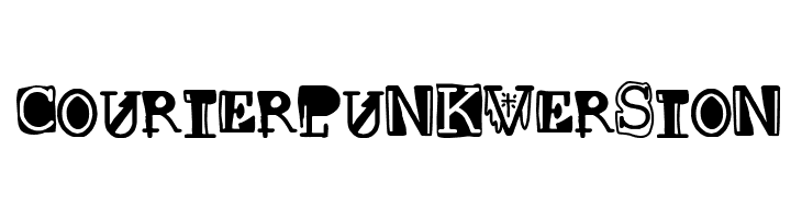 Courier punk Version  フリーフォントのダウンロード