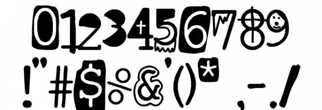 Courier punk Version Font OTHER CHARS