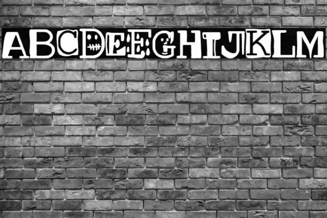 Courier punk Version Font examples