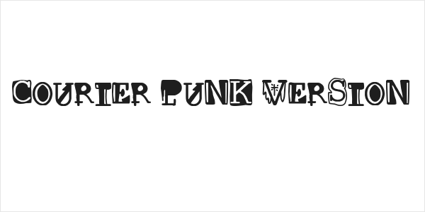 Courier punk Version Logo