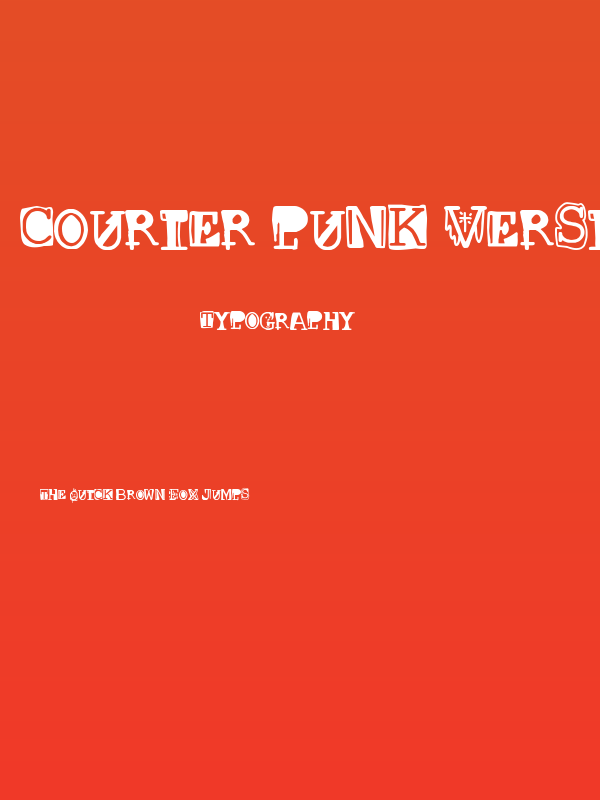 Courier punk Version Poster