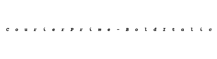 CourierPrime-BoldItalic Font